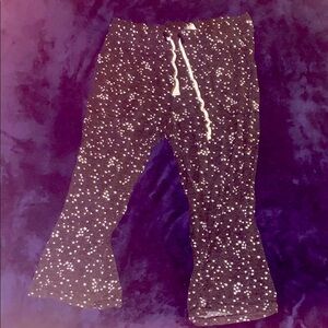 Black and White Star Print Pajama Pants